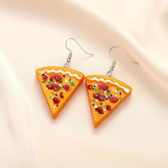 Pizza slice earrings - Picture 1 of 3